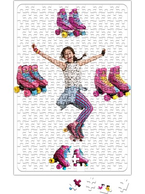 Baskı Dükkanı Soy Luna Genç Kız Paten Puzzle 240 Parça Yapboz