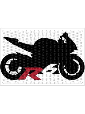 Baskı Dükkanı Yamaha R6 Silhouette Puzzle 240 Parça Yapboz