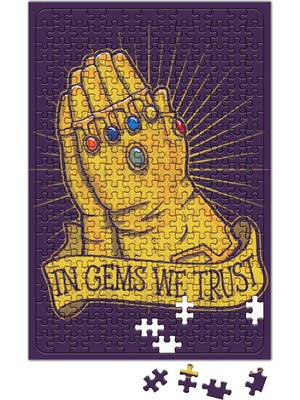 Baskı Dükkanı Infinity War In Gems We Trust Puzzle 240 Parça A3