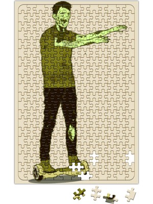 Baskı Dükkanı The Walking Zombie Puzzle 240 Parça Yapboz