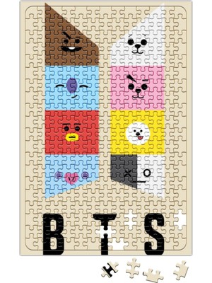 Baskı Dükkanı Bts BT21 Karakterleri Puzzle 240 Parça Yapboz