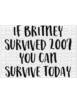 Baskı Dükkanı Britney Survived 2007 Puzzle 240 Parça Yapboz