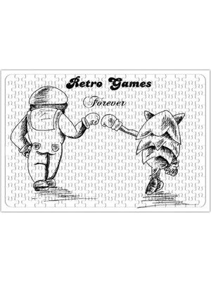 Baskı Dükkanı Retro Game Forever Puzzle 240 Parça Yapboz