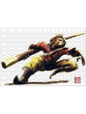 Baskı Dükkanı Monkey King Sun Wukong Action Puzzle 240 Parça Yapboz