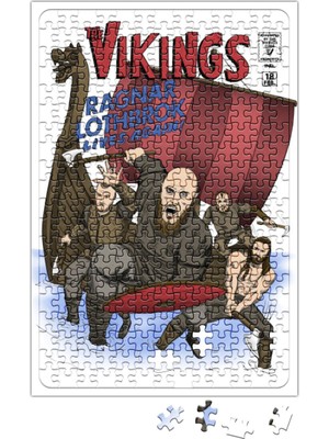 Baskı Dükkanı Nordic The Vikings Puzzle 240 Parça Yapboz