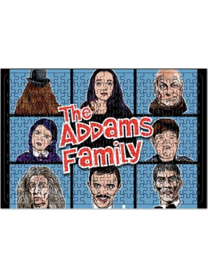 Baskı Dükkanı Addams Family Here's A Story Puzzle 240 Parça Yapboz