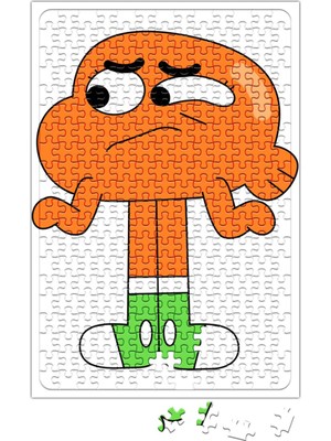 Baskı Dükkanı Gumball Darwin Watterson Puzzle 240 Parça Yapboz