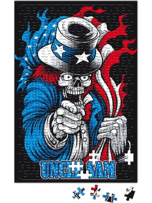 Baskı Dükkanı Uncle Sam Tio Sam Puzzle 240 Parça Yapboz
