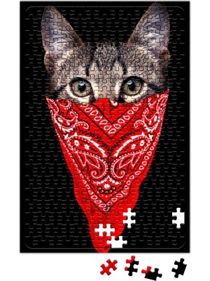 Baskı Dükkanı Gangster Cat Kedi Puzzle 240 Parça Yapboz