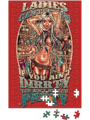 Baskı Dükkanı Music Pinup Dirty Puzzle 240 Parça Yapboz