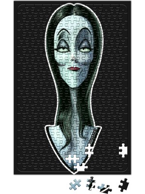 Baskı Dükkanı Morticia The Ultimate Goth Wife Puzzle 240 Parça Yapboz