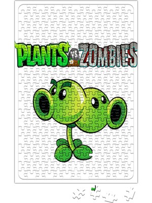 Baskı Dükkanı Split Pea Plants ve Zombies Puzzle 240 Parça Yapboz