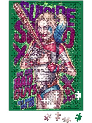 Baskı Dükkanı Harley Quinn We Are Bad Guys Puzzle 240 Parça Yapboz