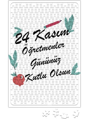 Baskı Dükkanı 24 Kasım Özel Öğretmenler Günü Puzzle 240 Parça Yapboz