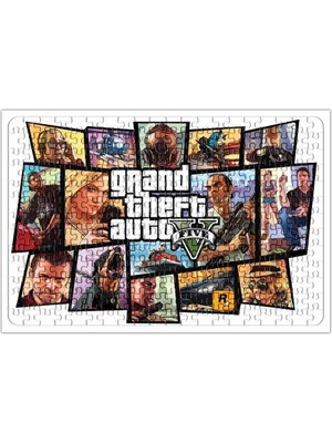 Baskı Dükkanı Grand Theft Auto Gta V Puzzle 240 Parça Yapboz