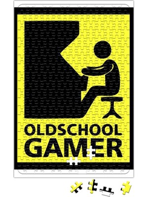 Baskı Dükkanı Oldschool Gamer Puzzle 240 Parça Yapboz