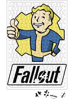 Baskı Dükkanı Fallout Vault Boy Puzzle 240 Parça Yapboz
