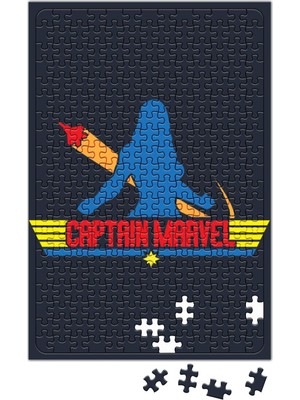 Baskı Dükkanı Captain Marvel Top Captain Puzzle 240 Parça Yapboz