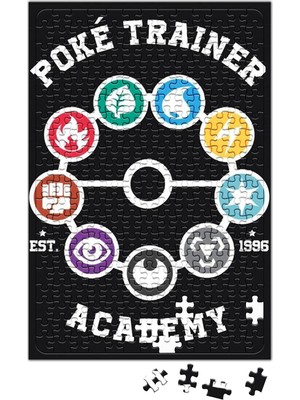 Baskı Dükkanı Pokemon Trainer Academy Puzzle 240 Parça Yapboz