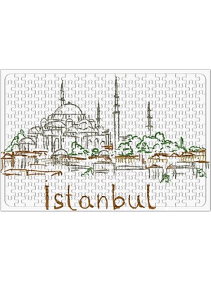 Baskı Dükkanı Istanbul  Puzzle 240 Parça  A3-Yan