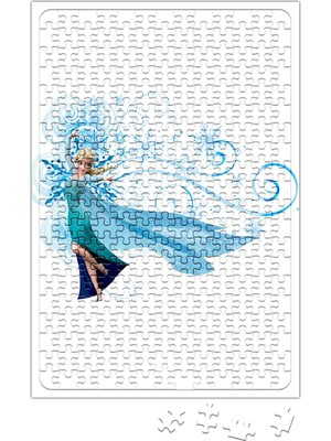 Baskı Dükkanı Elsa Kristoff Anna Olaf Puzzle 240 Parça Yapboz