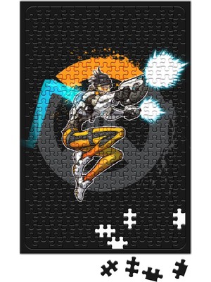 Baskı Dükkanı Overwatch One Fanart Tracer Puzzle 240 Parça Yapboz