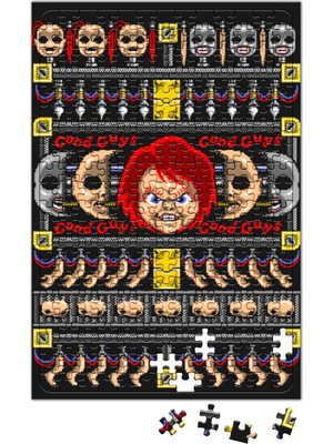 Baskı Dükkanı Chuck Good Guy Ugly Sweater Puzzle 240 Parça Yapboz