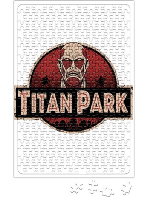 Baskı Dükkanı Attack On Titan Titan Park Puzzle 240 Parça Yapboz