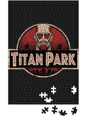 Baskı Dükkanı Attack On Titan Titan Park Puzzle 240 Parça Yapboz