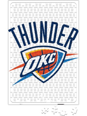Baskı Dükkanı Thunder Okc Logo Puzzle 240 Parça Yapboz