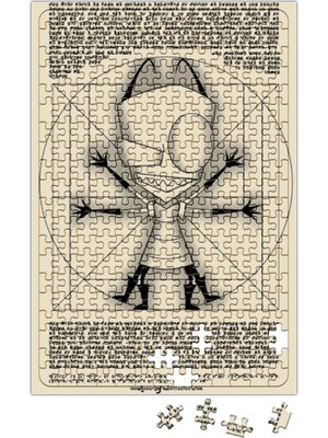 Baskı Dükkanı Invader Zim Da Vince Irken Puzzle 240 Parça A3