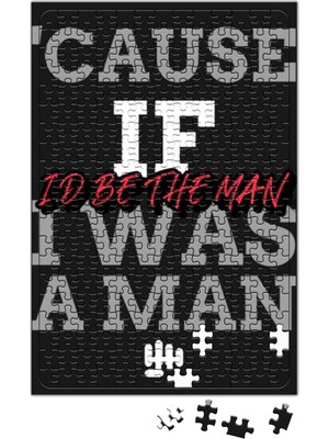 Baskı Dükkanı Lyrictaylor Swift The Man Puzzle 240 Parça Yapboz