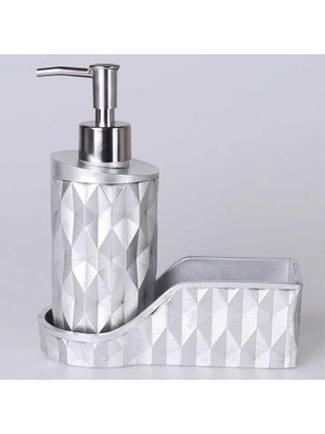 Prizma Mutfak Sıvı Sabunluk Gümüş