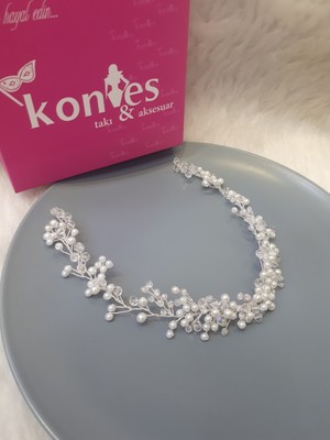 Kontes Gelin Tacı  Saç  Aksesuarı