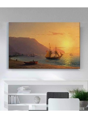 MonoStella Ivan Aivazovsky Kırım'da Gün Batımı Kanvas Tablo