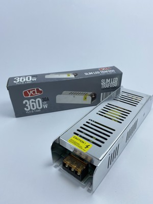 Ycl 360W Slim Kasa Iç Mekan LED Trafosu 30A 12V Ylt-S 1360