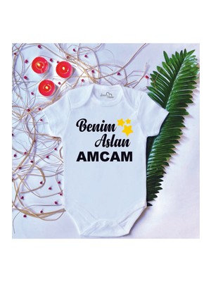 Limon Bebek Baskılı Aslan Amca Pamuklu Çıtçıtlı Body Zıbın