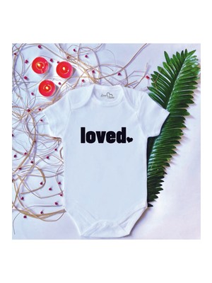Limon Bebek Baskılı Loved Pamuklu Çıtçıtlı Body Zıbın