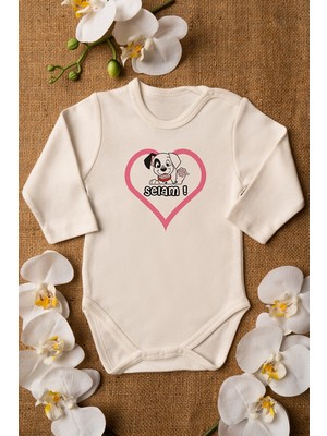 Limon Kız Bebek Dalmaçyalı Organik Baskılı   Pamuklu Zıbın