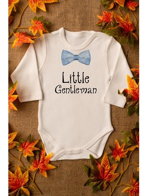 Limon Erkek Bebek Little Gentleman Organik Baskılı