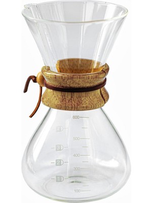Black Goat Chemex 600 ml Ahşap Tutacaklı