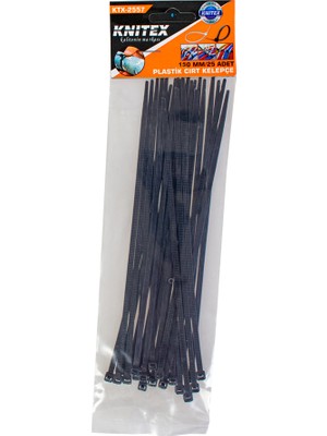 Knitex Cırt Kelepçe 3,6 x 150 mm Siyah 25'li
