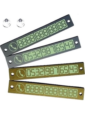 Tuğra Ticaret Vantuzlu Fosforlu Telefon Plakası Parktel Numaratör