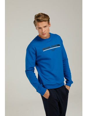 CT758 Denver Slogan Sweat Saks Erkek Sweatshirt