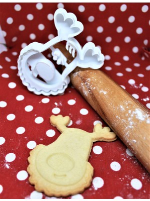 Mini Tasarım Atölyem Noel Geyiği Kurabiye Kalıbı