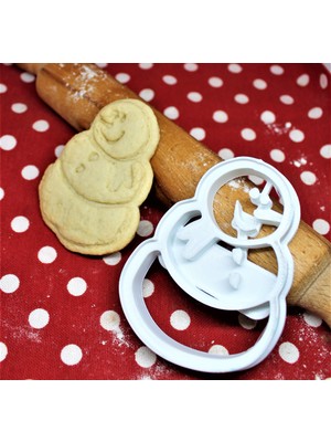 Mini Tasarım Atölyem Kardan Adam Kurabiye Kalıbı