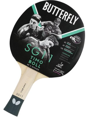 Butterfly 85012S Boll Smart Grip SG11 ITTF Onaylı Masa Tenisi Raketi