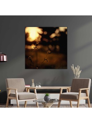 SML Tablo Makro Çekim Doğa Manzara Yeşil Kanvas Tablo