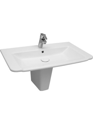 Serel E.C.A Serel Diagonal 48X65 cm Yarım Ayaklı Lavabo DG01+DG21