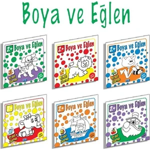 Boya ve Eğlen Seti - 6 Kitap Takım